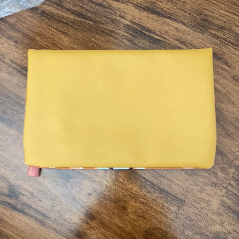NEW Rachel Pally Reversible Vegan Leather Clutch Orange Handbag Bag NWT